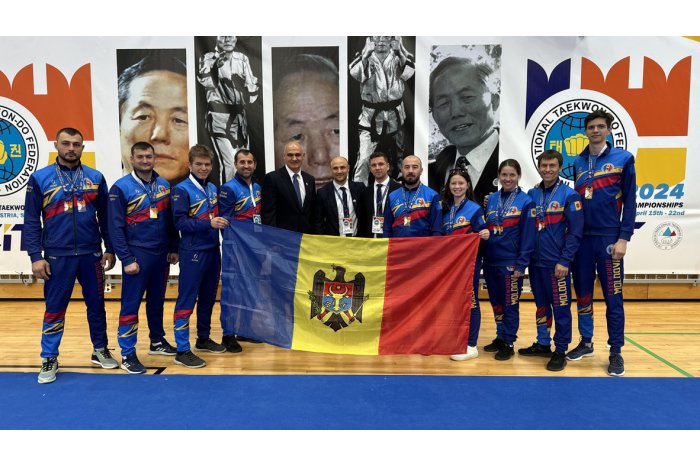 Lotul național de taekwon-do a cucerit șapte medalii la Campionatul European
